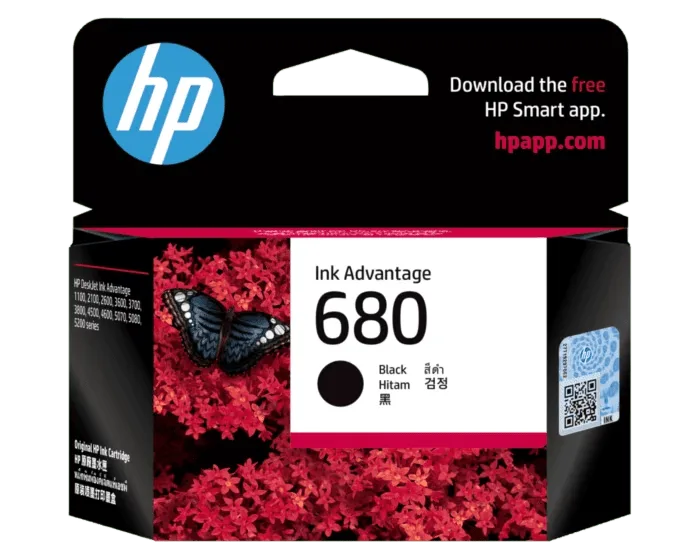 HP 680 Black Original Ink Advantage Cartridge
