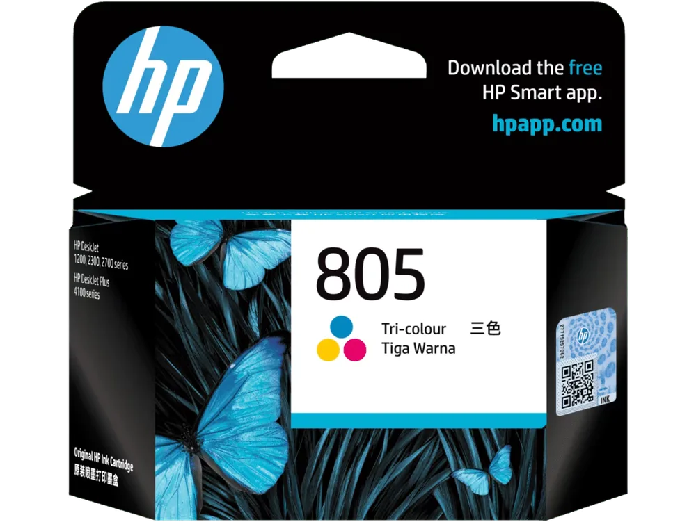 HP 805 Tri-color Original Ink Cartridge
