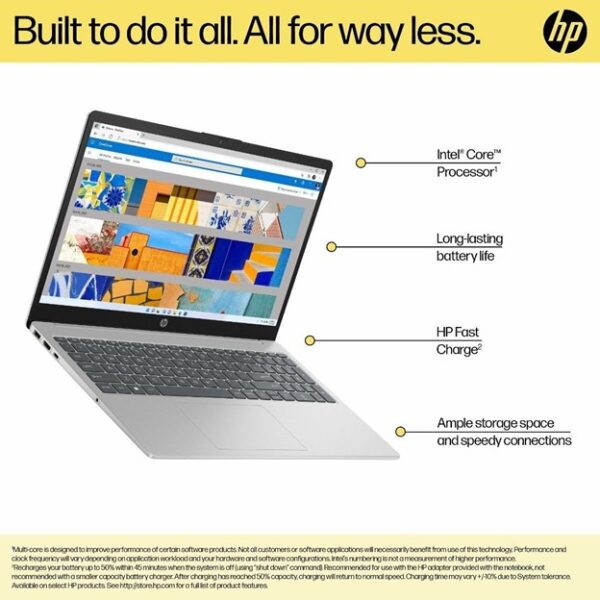 HP Laptop 15-fd0186TU, Silver - Image 7